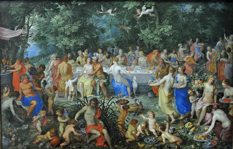 Hendrick van Balen the Elder The Wedding of Thetis and Perseus with Apollo and the Concert of the Muses, or The Feast of the Gods oil painting picture
